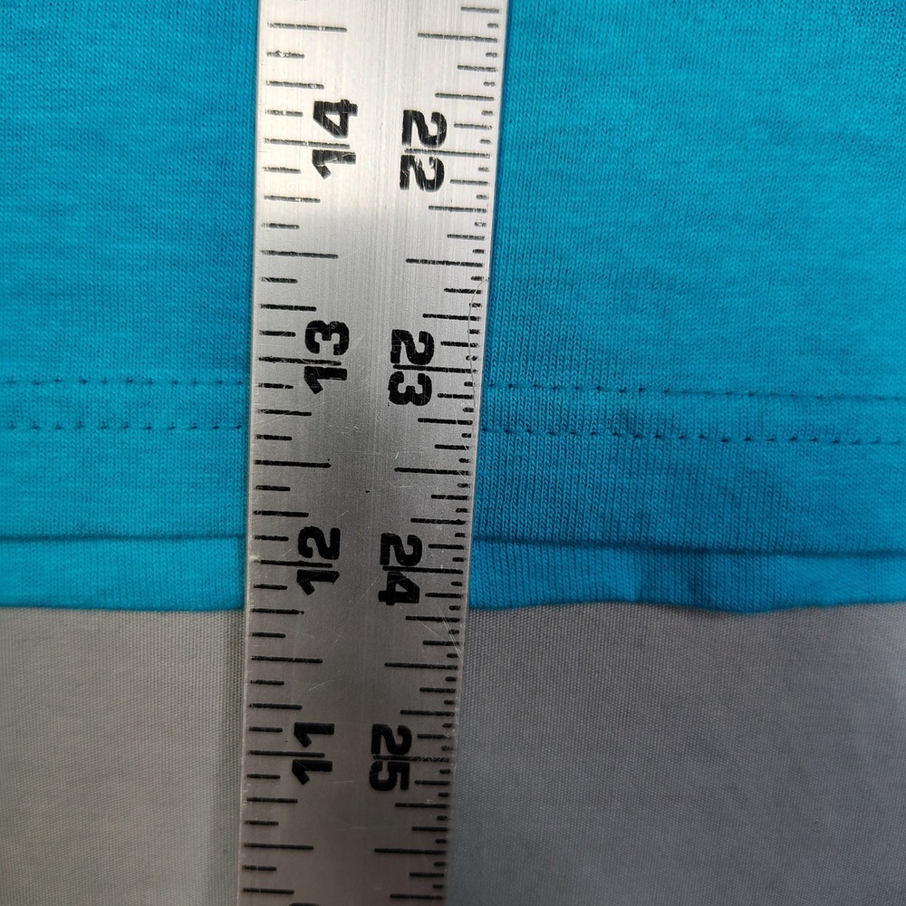 VINTAGE Anvil Dog Facts Graphic T-Shirt Youth Large Turquoise Blue Cotton - Picture 10 of 12